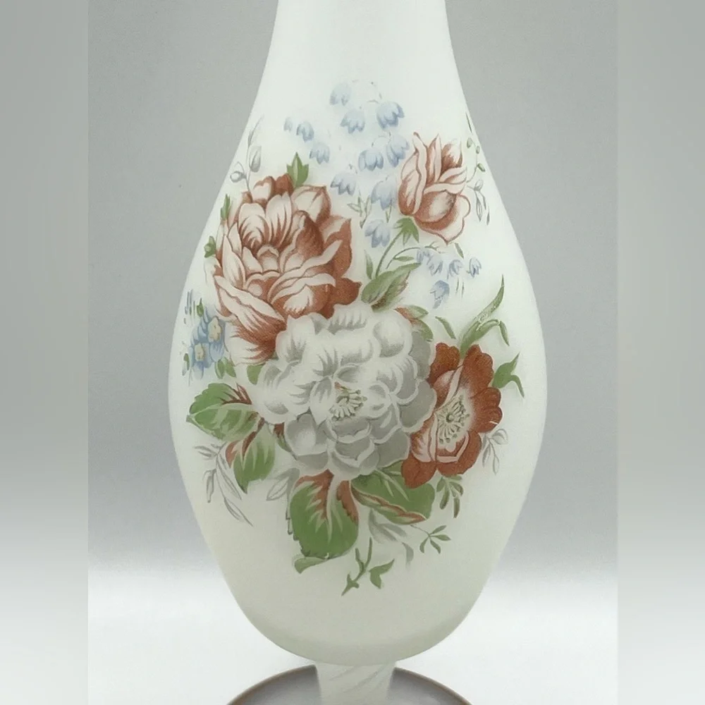 Vintage Westland Co San Leandro CA Satin Etched Vase Japan